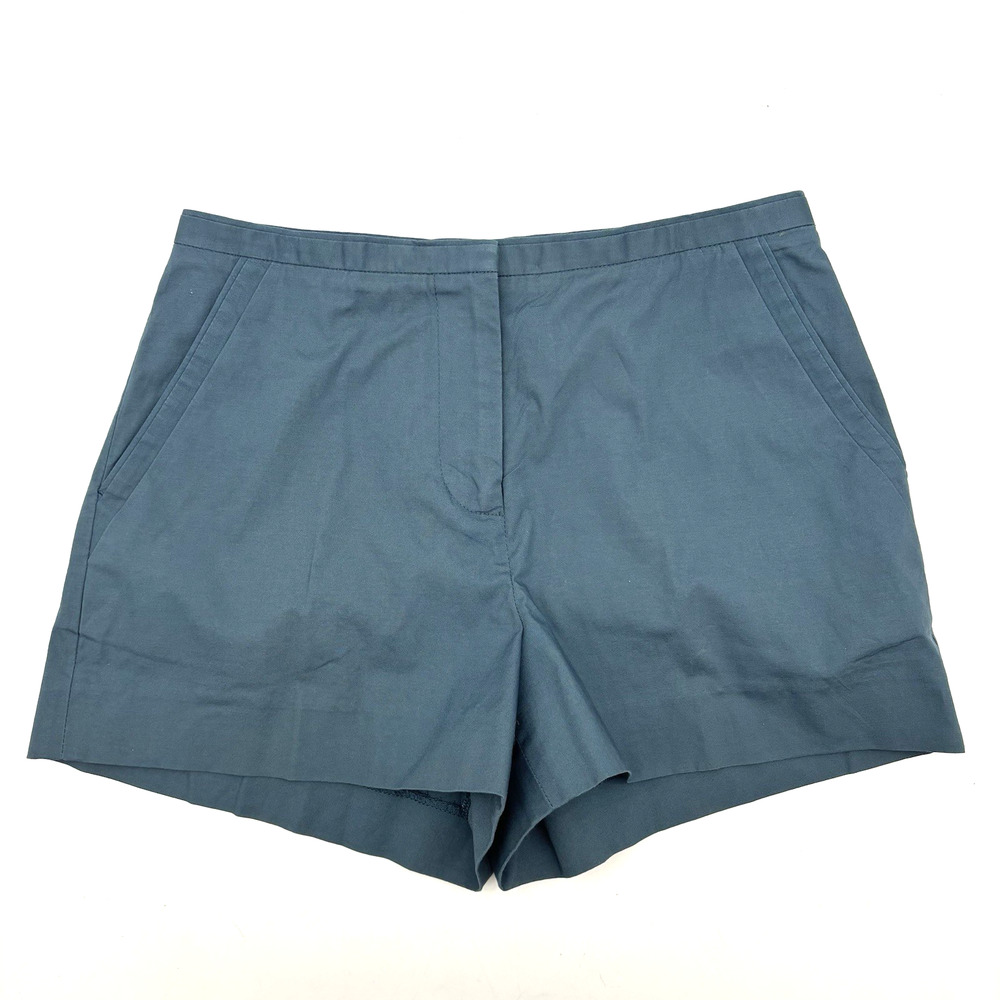 A|X Armani Exchange Ocean Blue Mid Rise Slash Pocket Stretch Shorts P0 24x2.5"